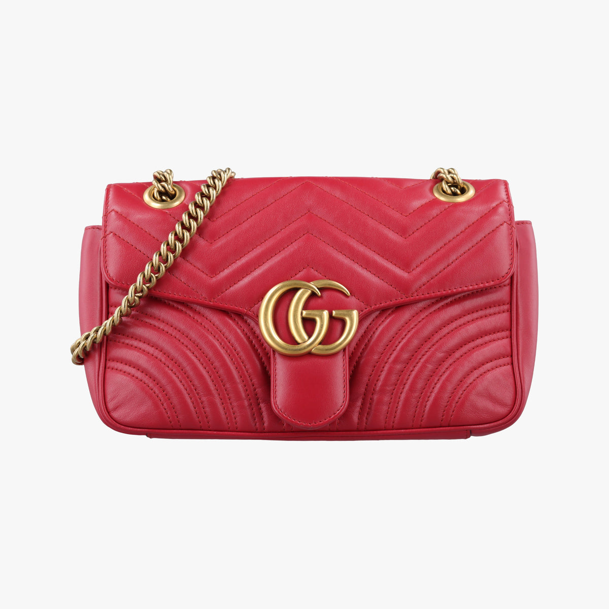 GG Marmont Red Leather 443497 B024424555GGマーモント レッド レザー 443497 B024424555