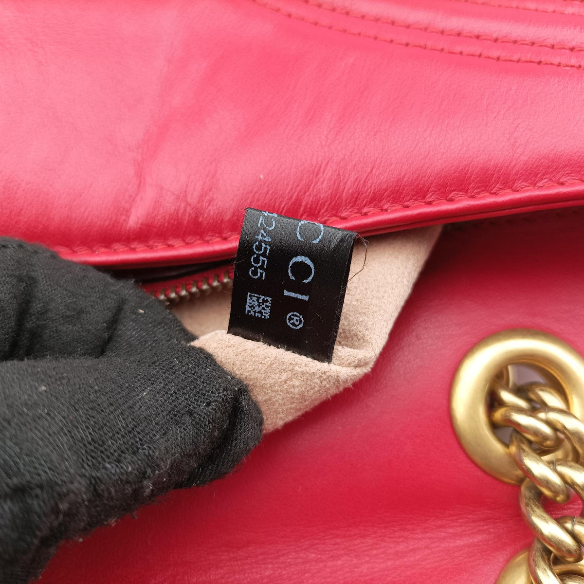GG Marmont Red Leather 443497 B024424555GGマーモント レッド レザー 443497 B024424555