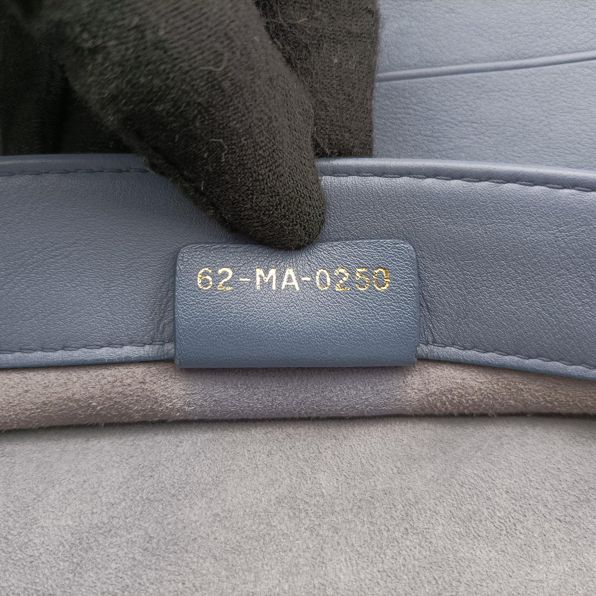 Book Tote Bag Blue leather 62-MA-0250ブックトート バッグ ブルー レザー 62-MA-0250
