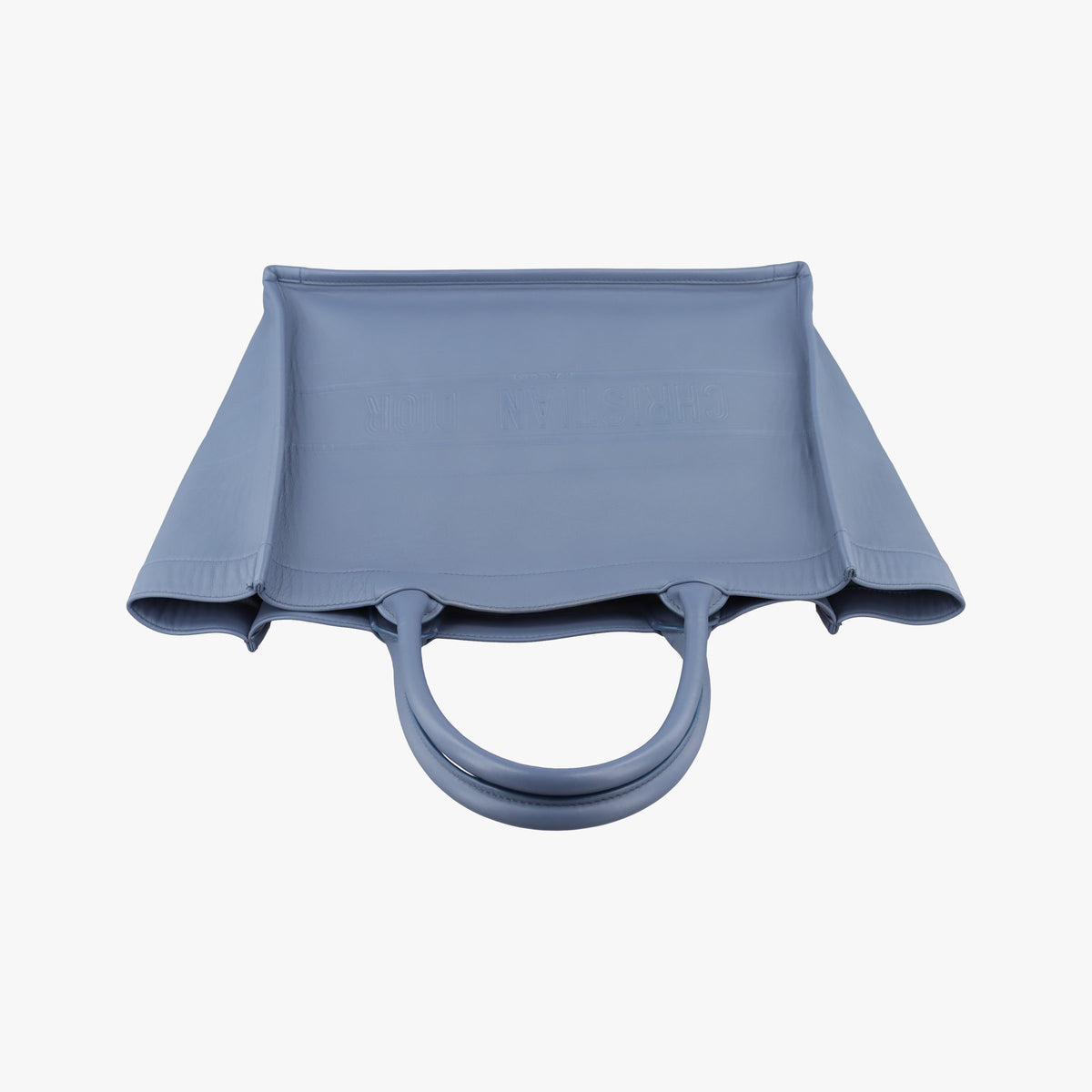 Book Tote Bag Blue leather 62-MA-0250ブックトート バッグ ブルー レザー 62-MA-0250