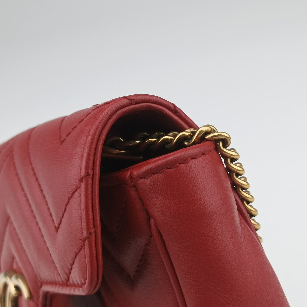 GG Marmont Red Leather 476433 GGマーモント レッド レザー 476433
