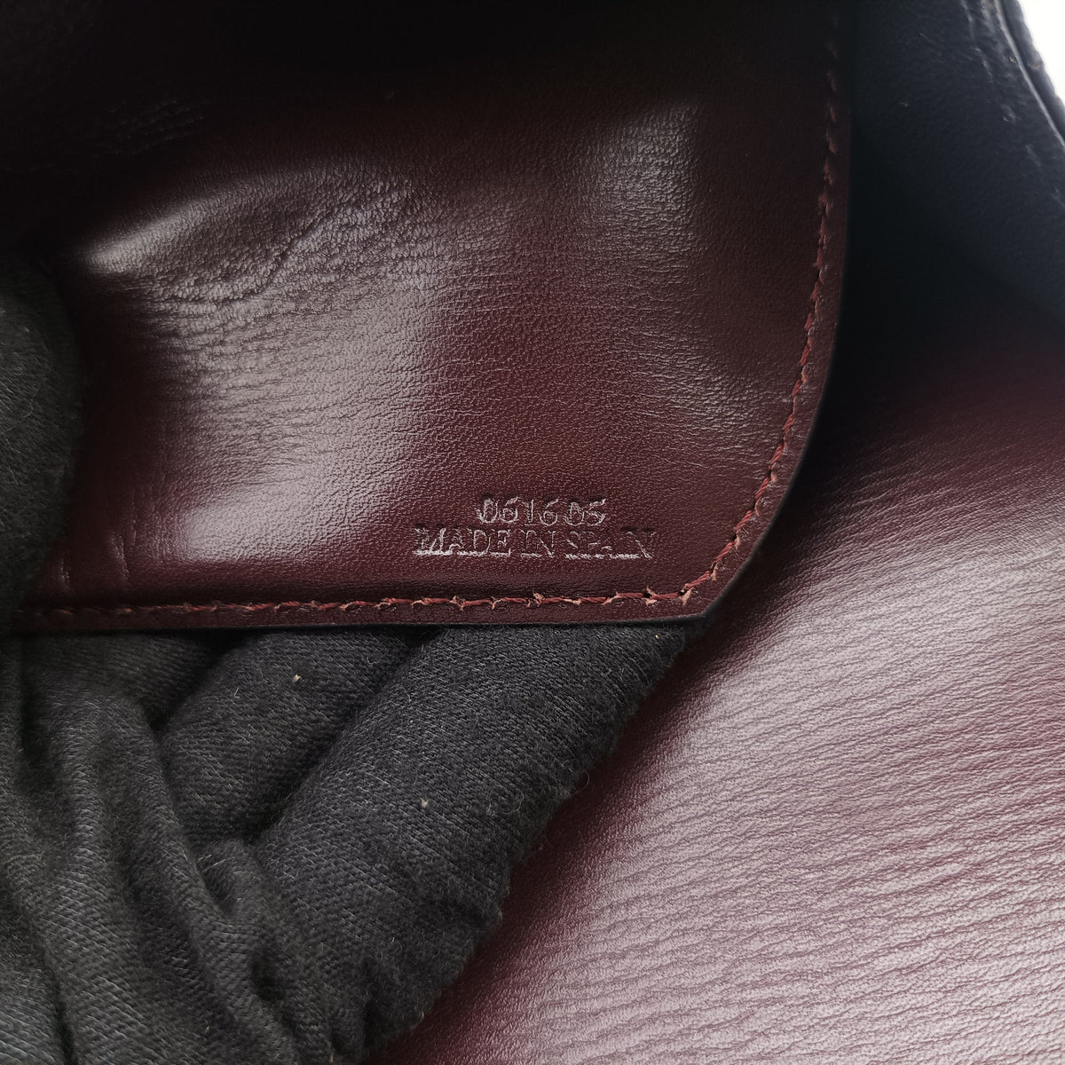 Barcelona Dark Burgundy Leather 061605バルセロナ ダークワインレッド レザー 061605