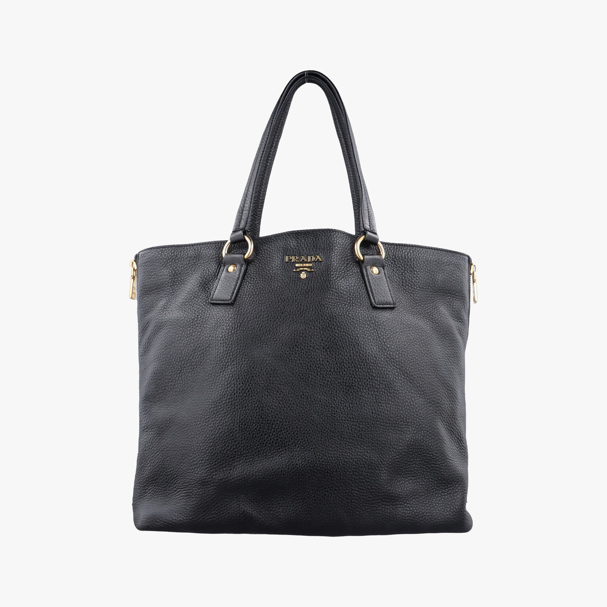 Vitello Daino Zippy Shopping Black leather BR4372 197/Bヴィッテロ ダイノ ジッピー ショッピング ブラック レザー BR4372 197/B