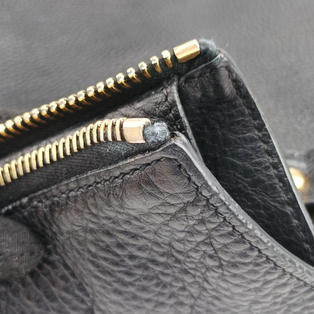Vitello Daino Zippy Shopping Black leather BR4372 197/Bヴィッテロ ダイノ ジッピー ショッピング ブラック レザー BR4372 197/B
