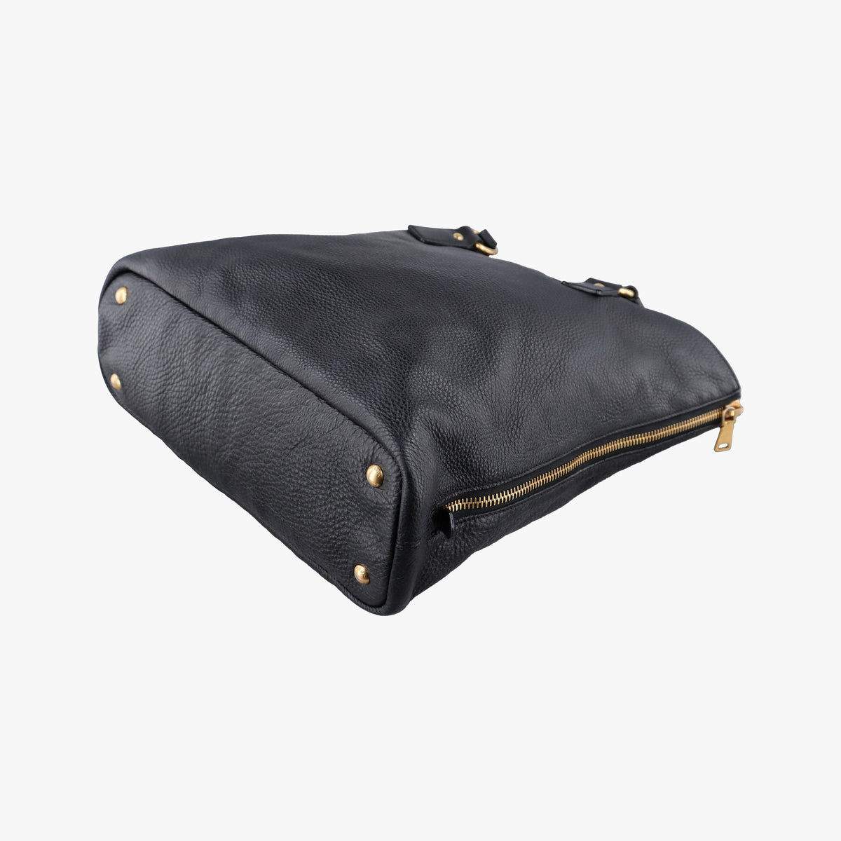 Vitello Daino Zippy Shopping Black leather BR4372 197/Bヴィッテロ ダイノ ジッピー ショッピング ブラック レザー BR4372 197/B
