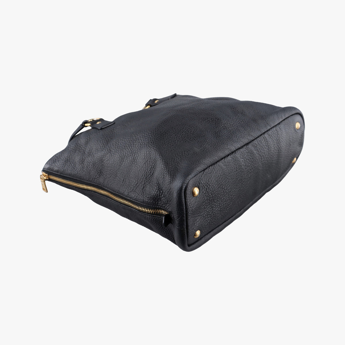 Vitello Daino Zippy Shopping Black leather BR4372 197/Bヴィッテロ ダイノ ジッピー ショッピング ブラック レザー BR4372 197/B