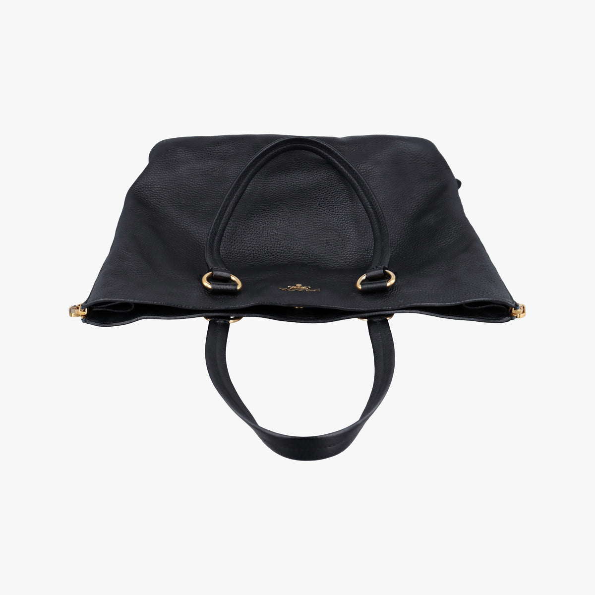 Vitello Daino Zippy Shopping Black leather BR4372 197/Bヴィッテロ ダイノ ジッピー ショッピング ブラック レザー BR4372 197/B