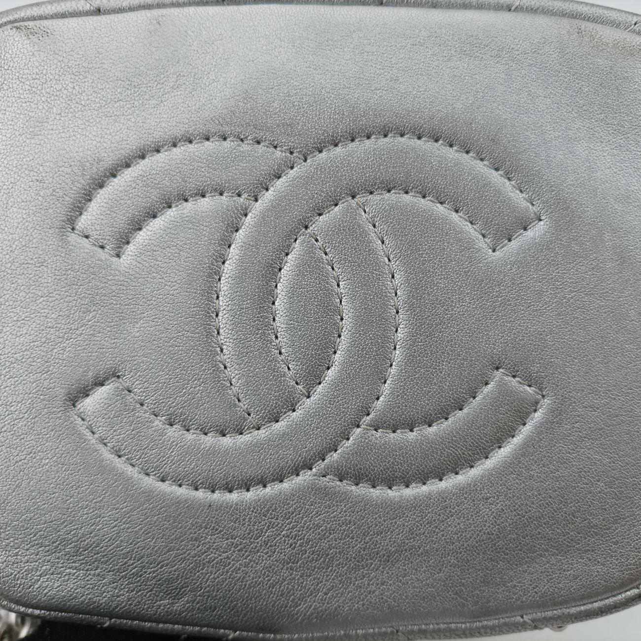 シャネル Chanel ショルダーバッグ レディース スタッドウォーズ バケット シルバー レザー A91958 24865854