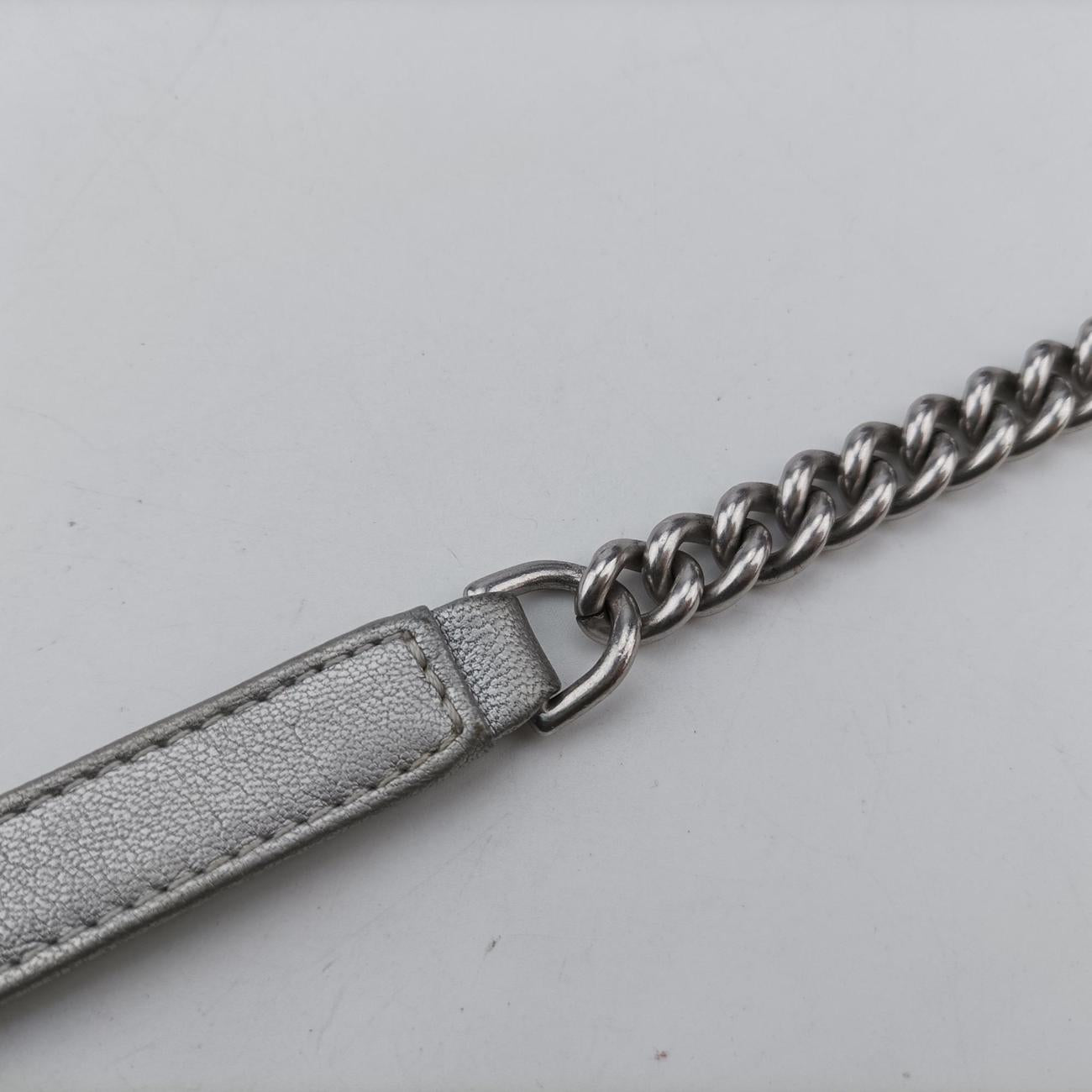 シャネル Chanel ショルダーバッグ レディース スタッドウォーズ バケット シルバー レザー A91958 24865854