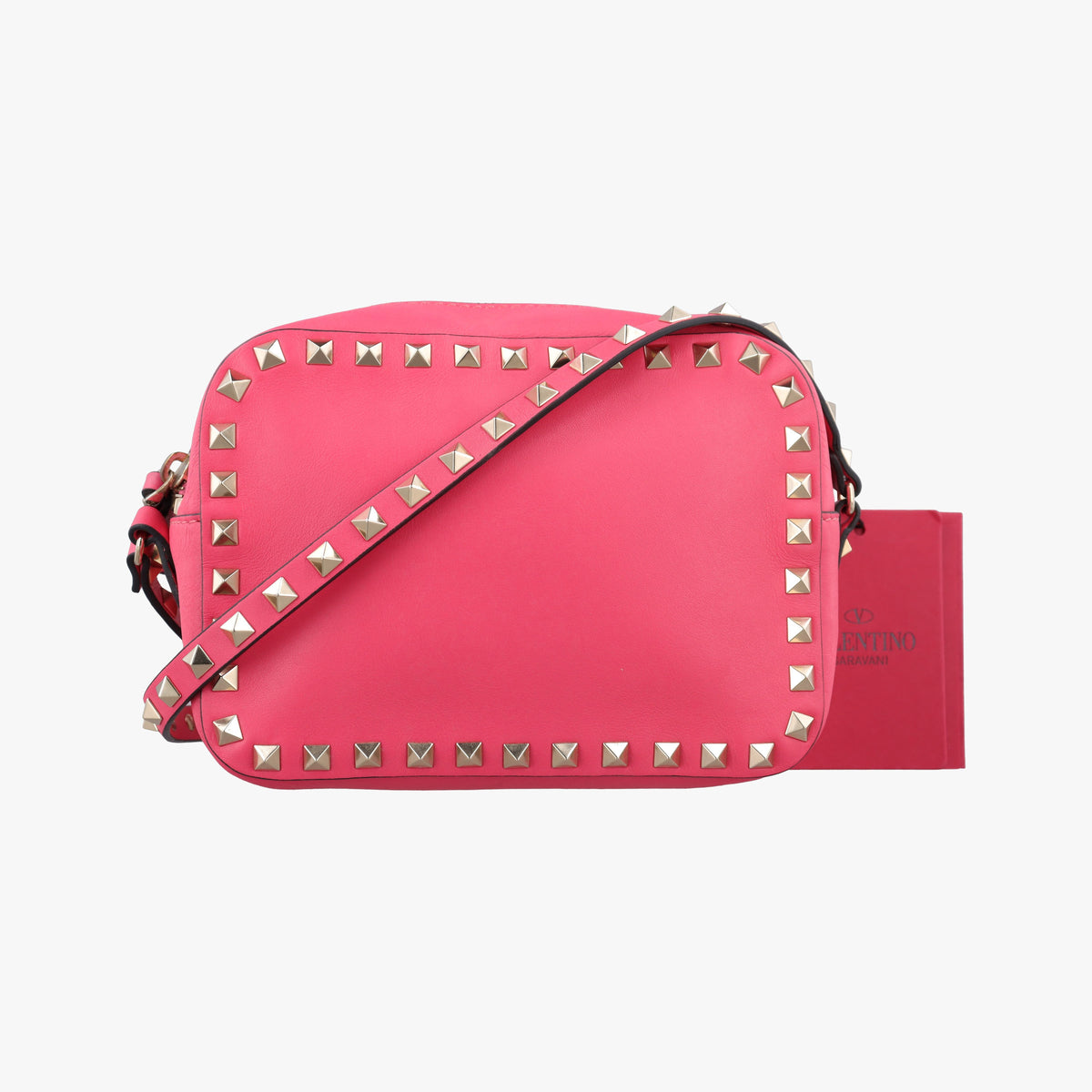 Rockstud Rose Leather TV H809BOL1ロックスタッズ ローズ レッド レザー TV H809BOL1