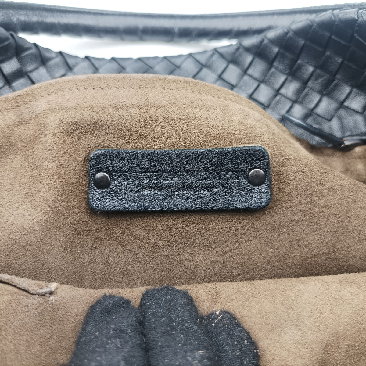 Intrecciato Black lambskin B00177087Aイントレチャート ブラック ラムスキン B00177087A