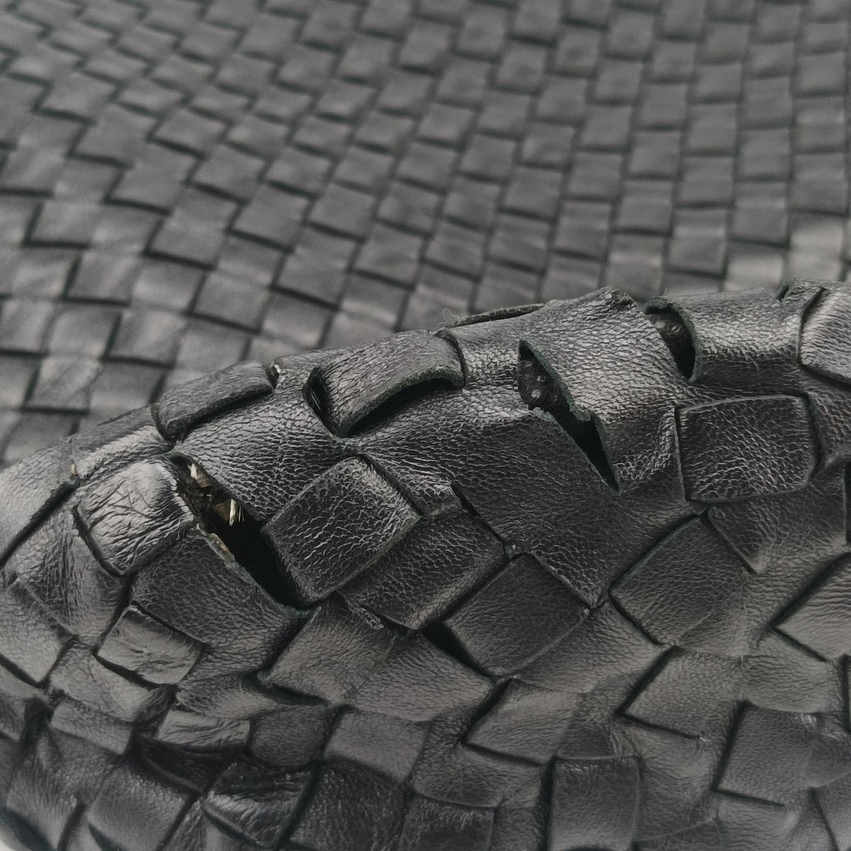 Intrecciato Black lambskin B00177087Aイントレチャート ブラック ラムスキン B00177087A