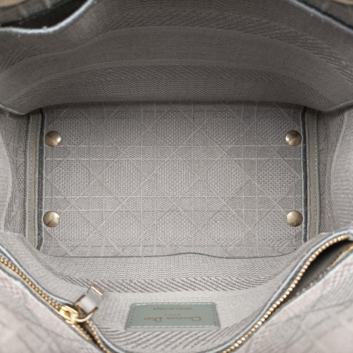 Lady Dior D-lite Grey Jacquard 50-MA-0280レディディオール D-lite グレー ジャガード 50-MA-0280