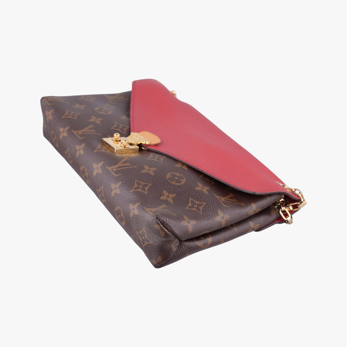 PALLAS Chain Brown×CERISE Monogram Canvas×calf leather M41201 CA2117 IC Chipパラス チェーン モノグラム/ブラウン×スリーズ モノグラムキャンバス×カーフレザー M41201 CA2117 ICチップ