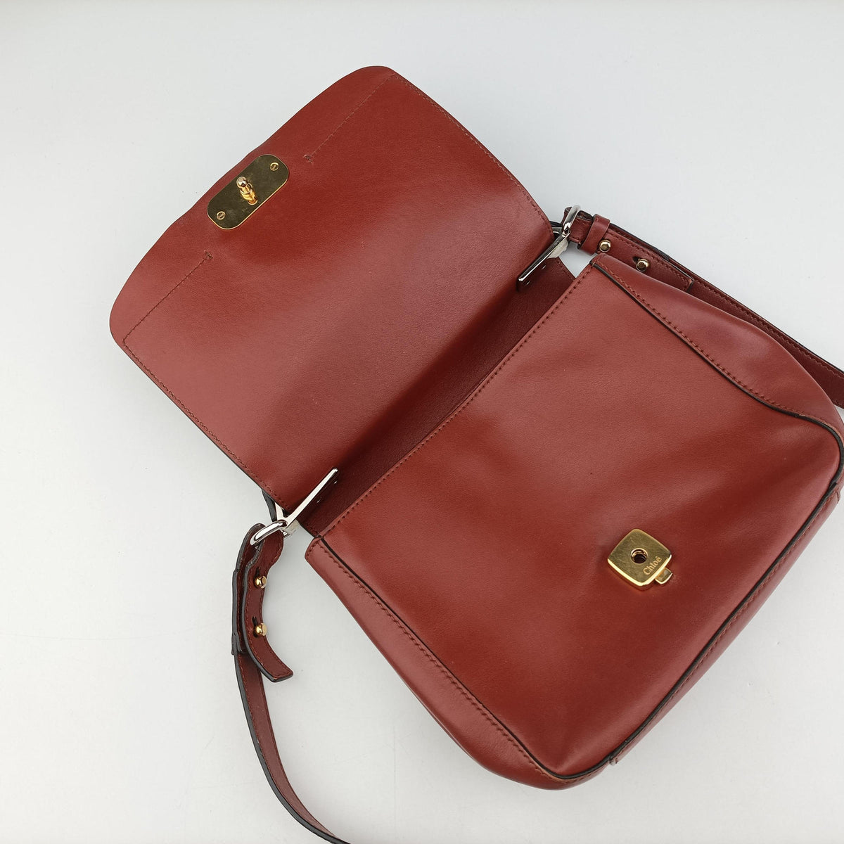 Chloe C Brown Leather 04195665-08クロエC ブラウン レザー 04195665-08