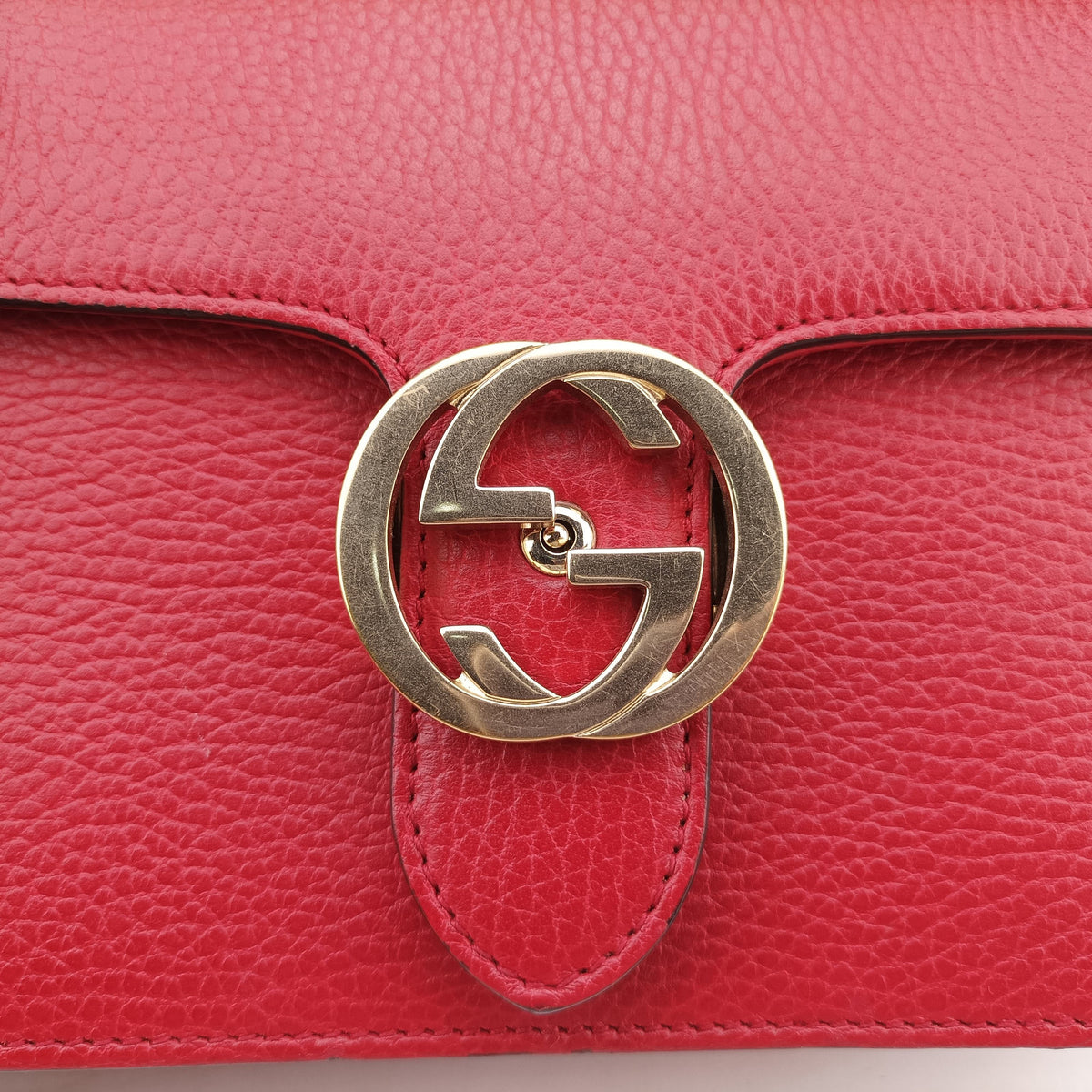 Interlocking G Red Leather 510304 I026009191インターロッキングG レッド レザー 510304 I026009191