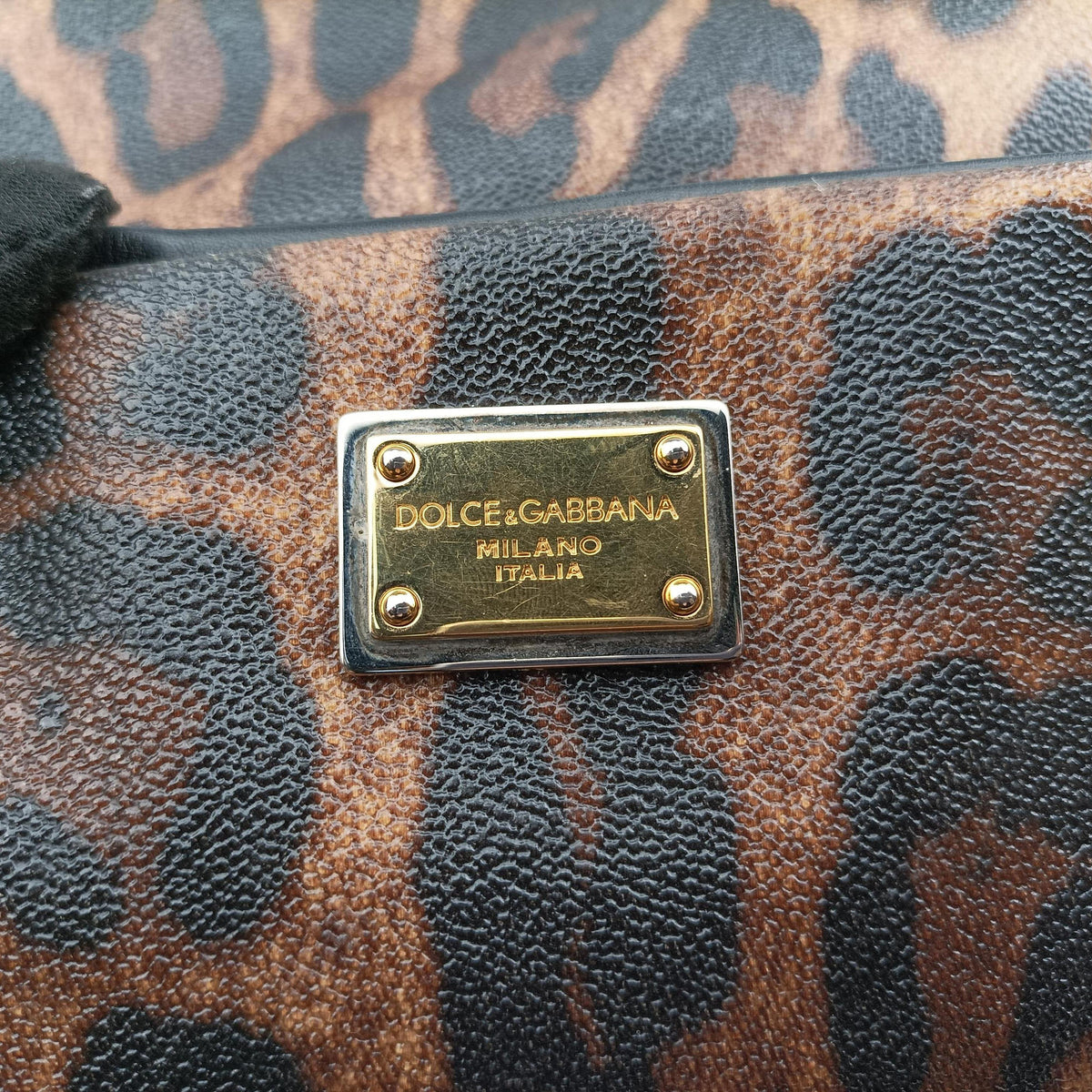 Leopard Print Tote Brown Leather レオパード プリント トート ブラウン レザー