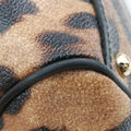 Leopard Print Tote Brown Leather レオパード プリント トート ブラウン レザー