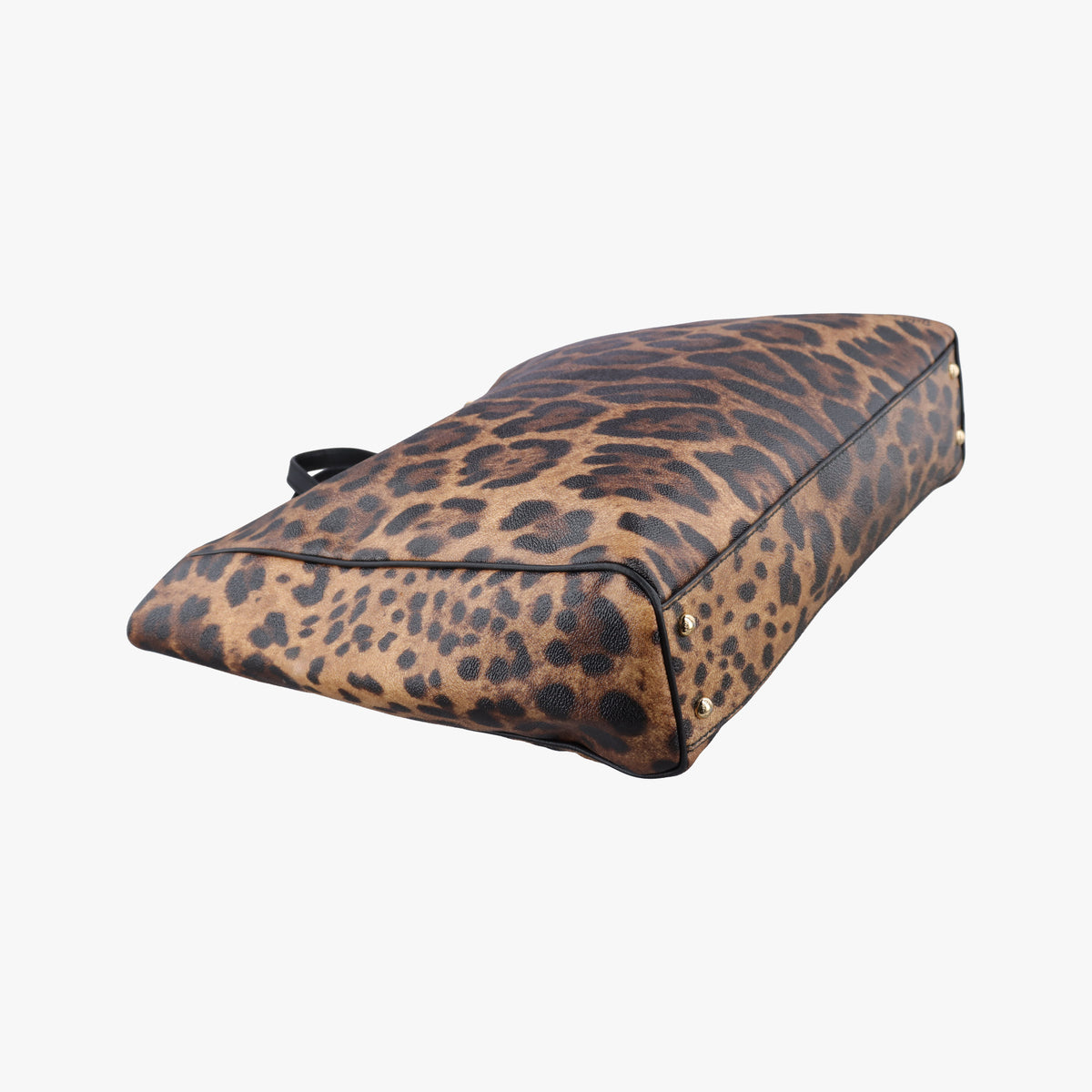Leopard Print Tote Brown Leather レオパード プリント トート ブラウン レザー