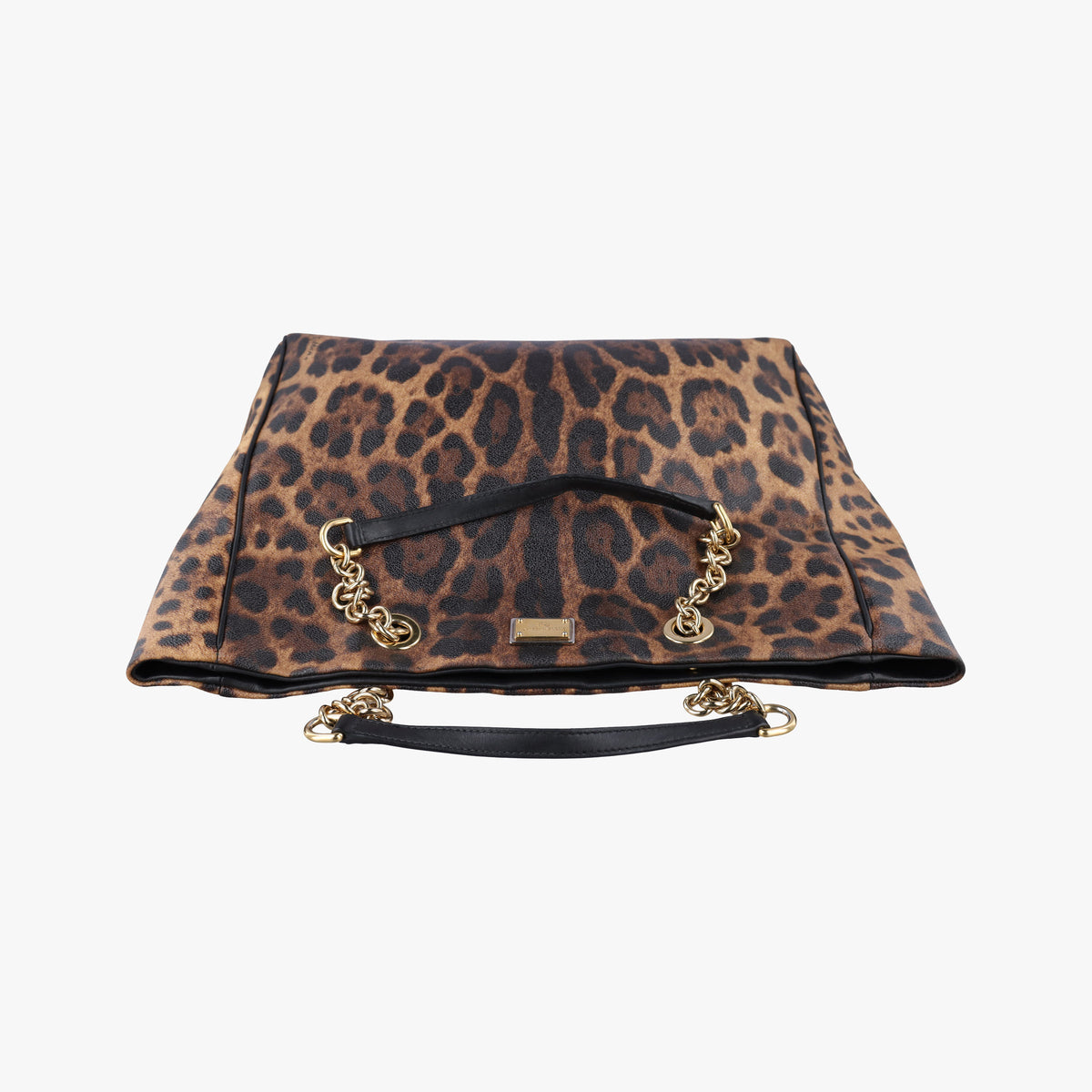 Leopard Print Tote Brown Leather レオパード プリント トート ブラウン レザー