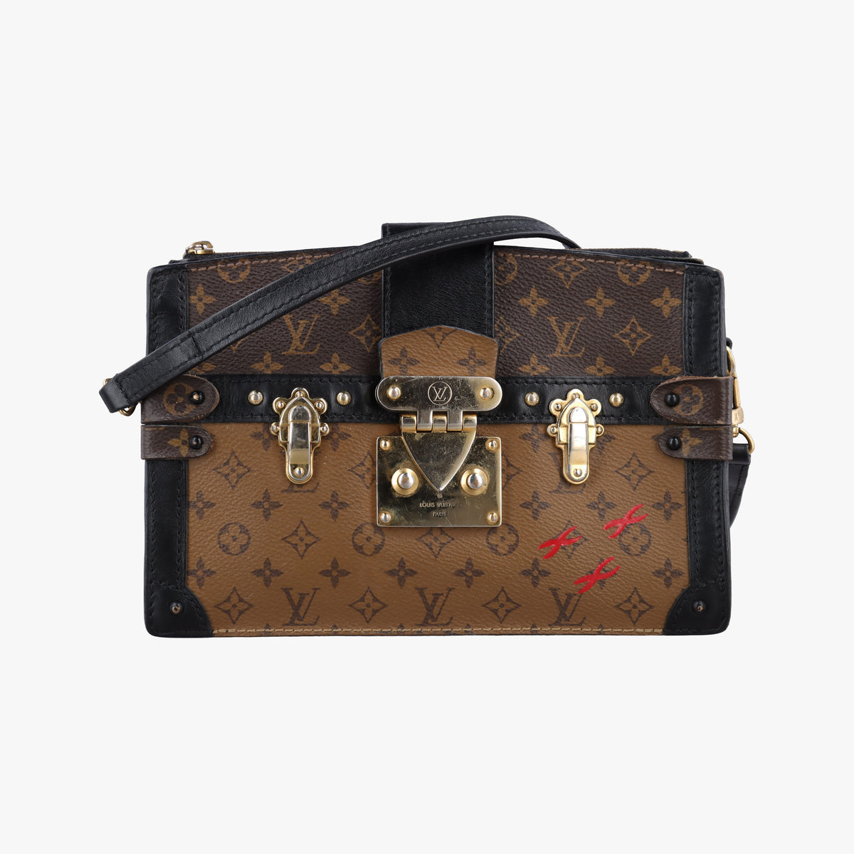 Trunk Clutch Brown Monogram canvas x calfskin M43596 IC Chipトランククラッチ モノグラム/ブラウン モノグラム キャンバス×カーフレザー M43596 ICチップ