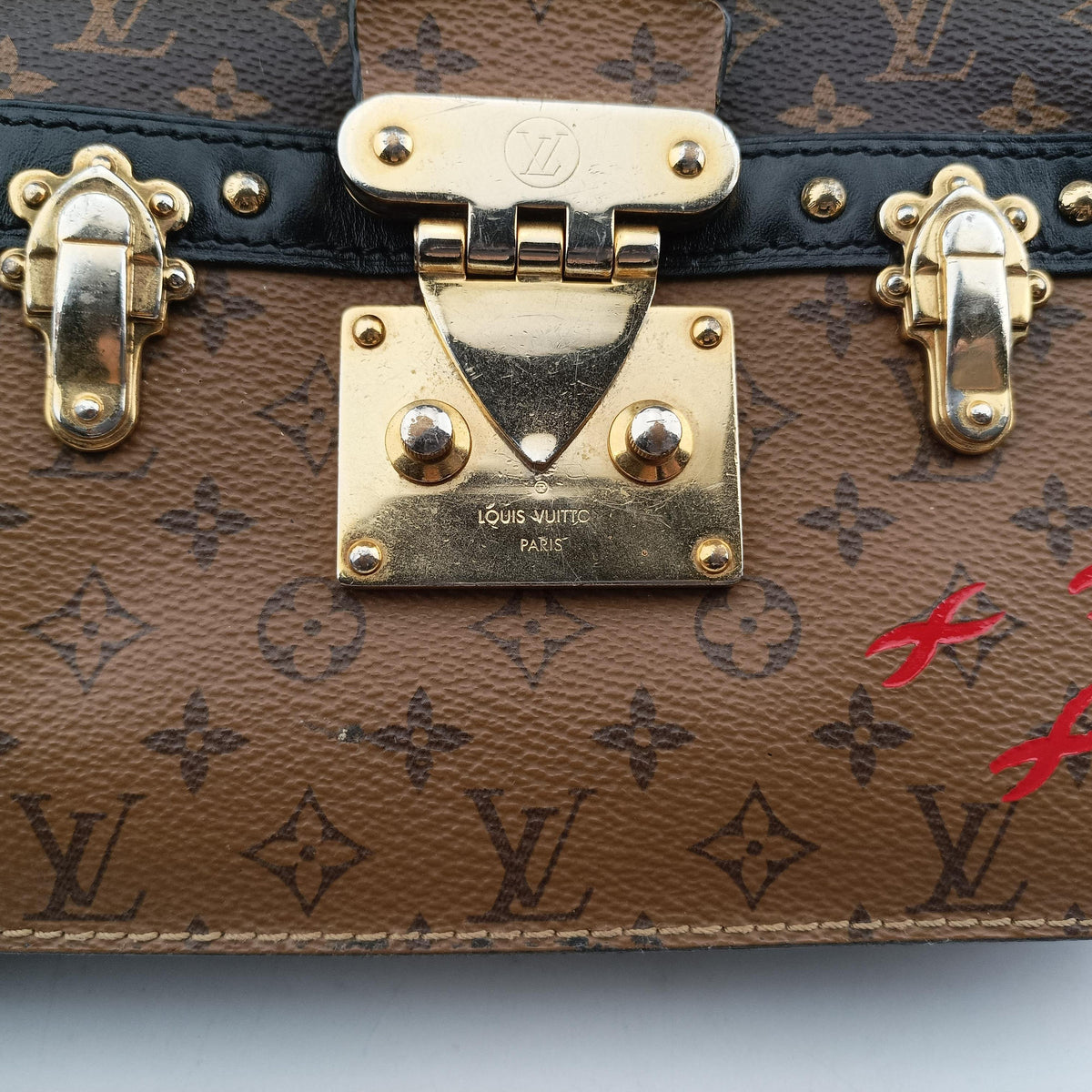 Trunk Clutch Brown Monogram canvas x calfskin M43596 IC Chipトランククラッチ モノグラム/ブラウン モノグラム キャンバス×カーフレザー M43596 ICチップ