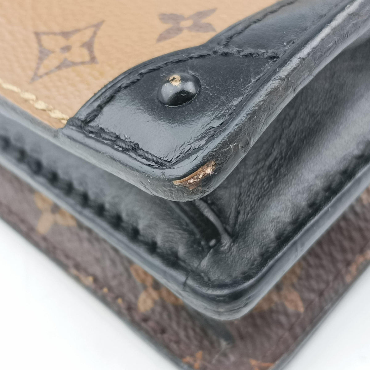 Trunk Clutch Brown Monogram canvas x calfskin M43596 IC Chipトランククラッチ モノグラム/ブラウン モノグラム キャンバス×カーフレザー M43596 ICチップ