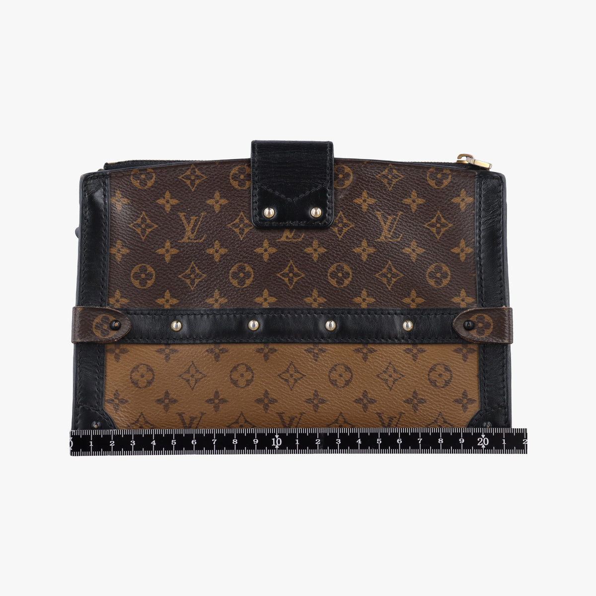 Trunk Clutch Brown Monogram canvas x calfskin M43596 IC Chipトランククラッチ モノグラム/ブラウン モノグラム キャンバス×カーフレザー M43596 ICチップ