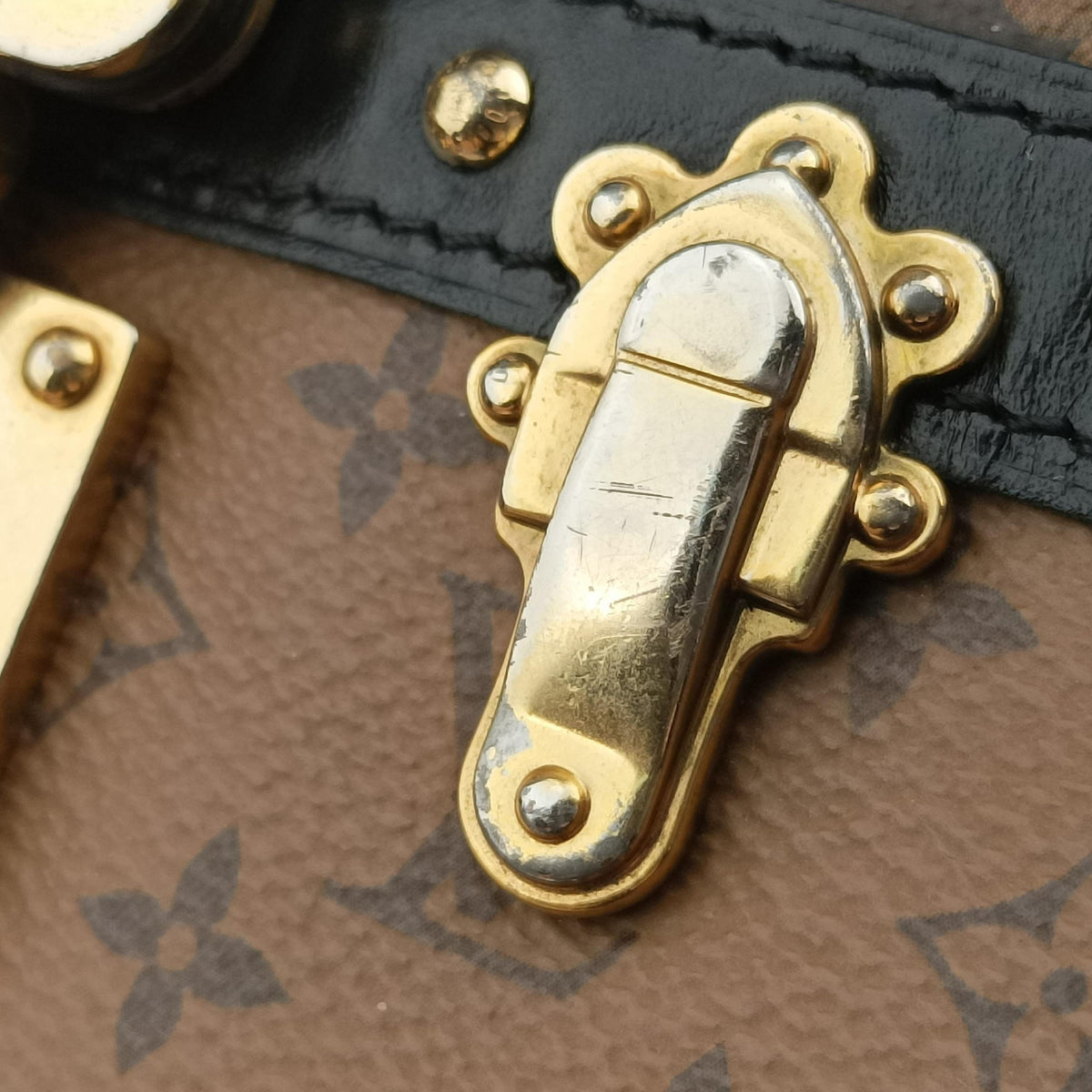 Trunk Clutch Brown Monogram canvas x calfskin M43596 IC Chipトランククラッチ モノグラム/ブラウン モノグラム キャンバス×カーフレザー M43596 ICチップ