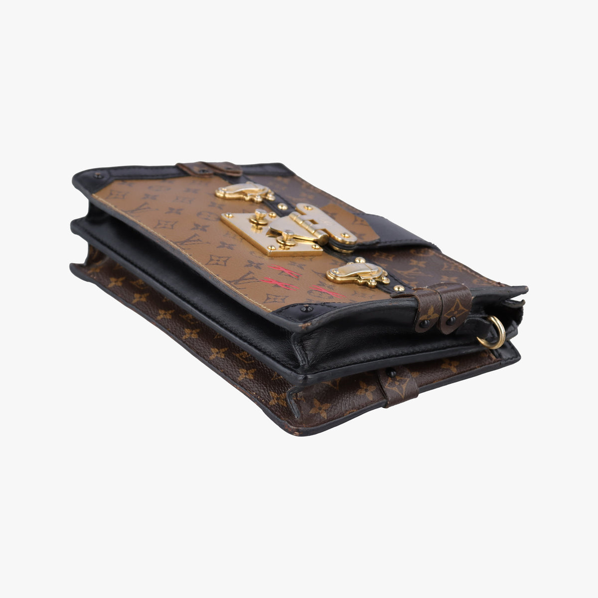 Trunk Clutch Brown Monogram canvas x calfskin M43596 IC Chipトランククラッチ モノグラム/ブラウン モノグラム キャンバス×カーフレザー M43596 ICチップ