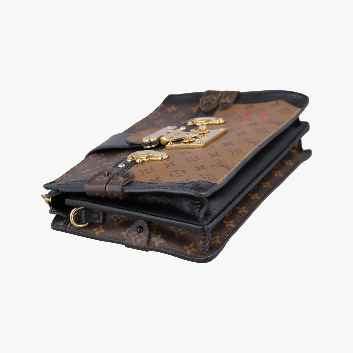 Trunk Clutch Brown Monogram canvas x calfskin M43596 IC Chipトランククラッチ モノグラム/ブラウン モノグラム キャンバス×カーフレザー M43596 ICチップ