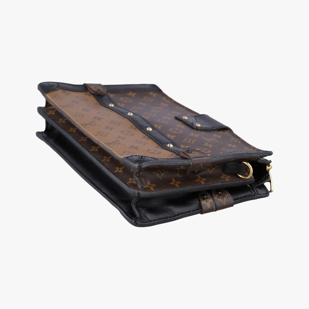 Trunk Clutch Brown Monogram canvas x calfskin M43596 IC Chipトランククラッチ モノグラム/ブラウン モノグラム キャンバス×カーフレザー M43596 ICチップ