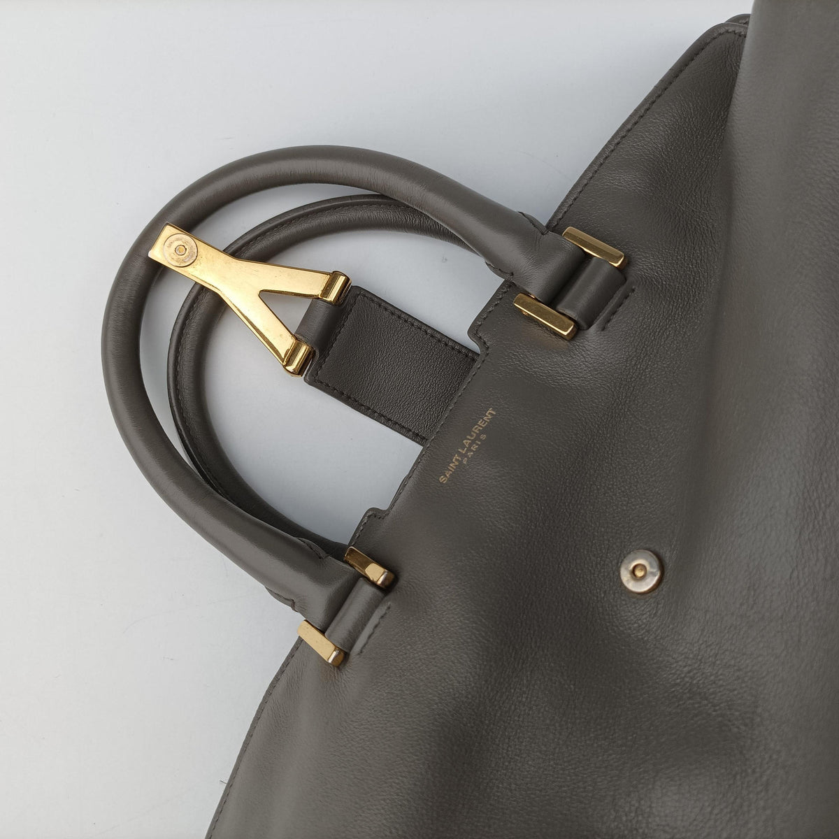 Y Ligne Petit Cabas Grey Leather 311210 CLD311210.0415Yライン プチカバス グレー レザー 311210 CLD311210.0415