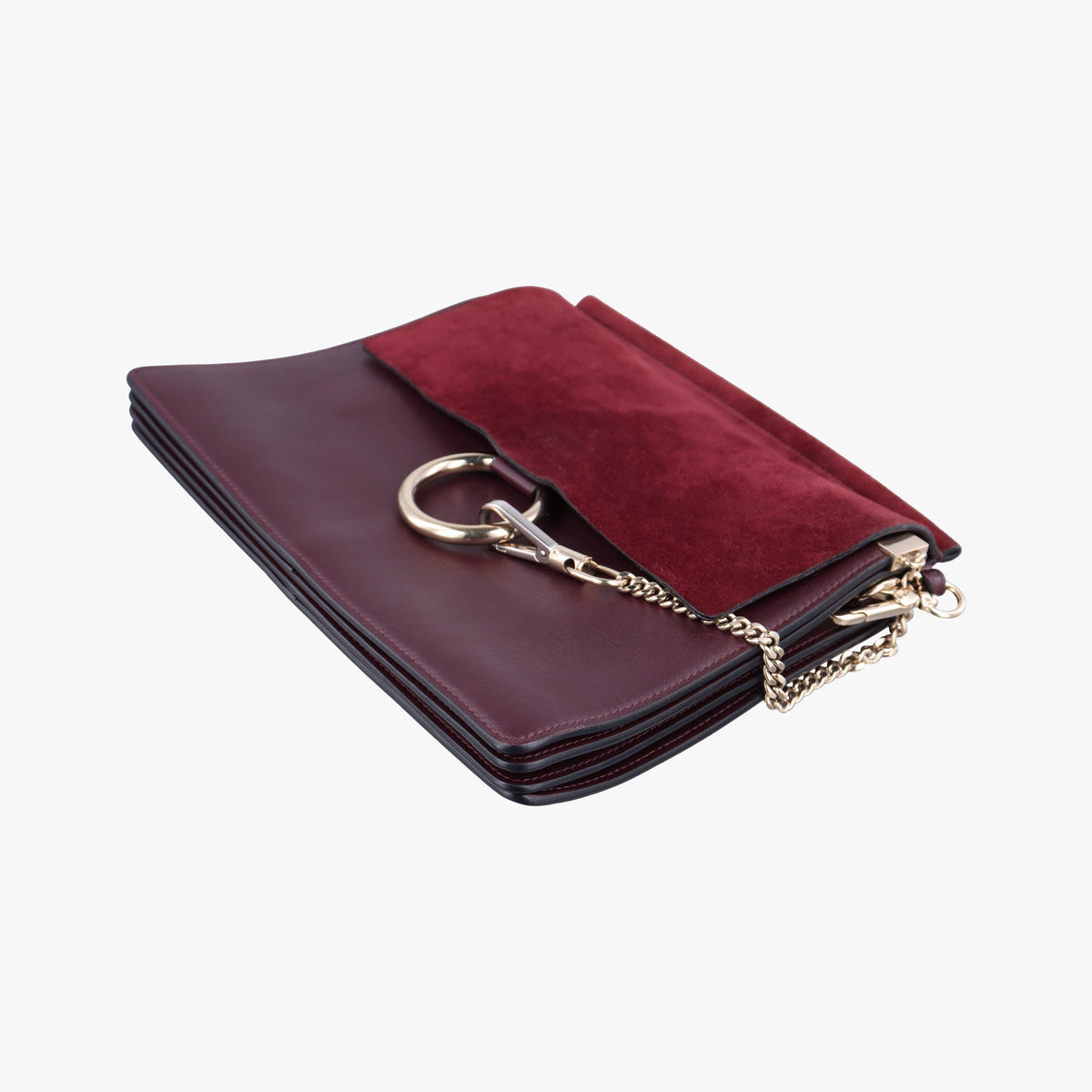 FAYE Burgundy Suede × leather 03165665-04フェイ ワインレッド スエード×レザー 03165665-04
