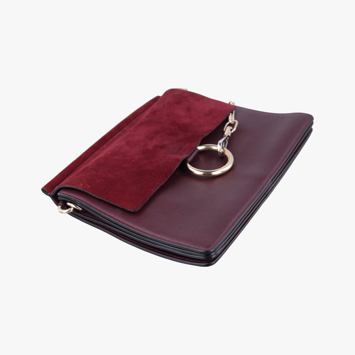 FAYE Burgundy Suede × leather 03165665-04フェイ ワインレッド スエード×レザー 03165665-04