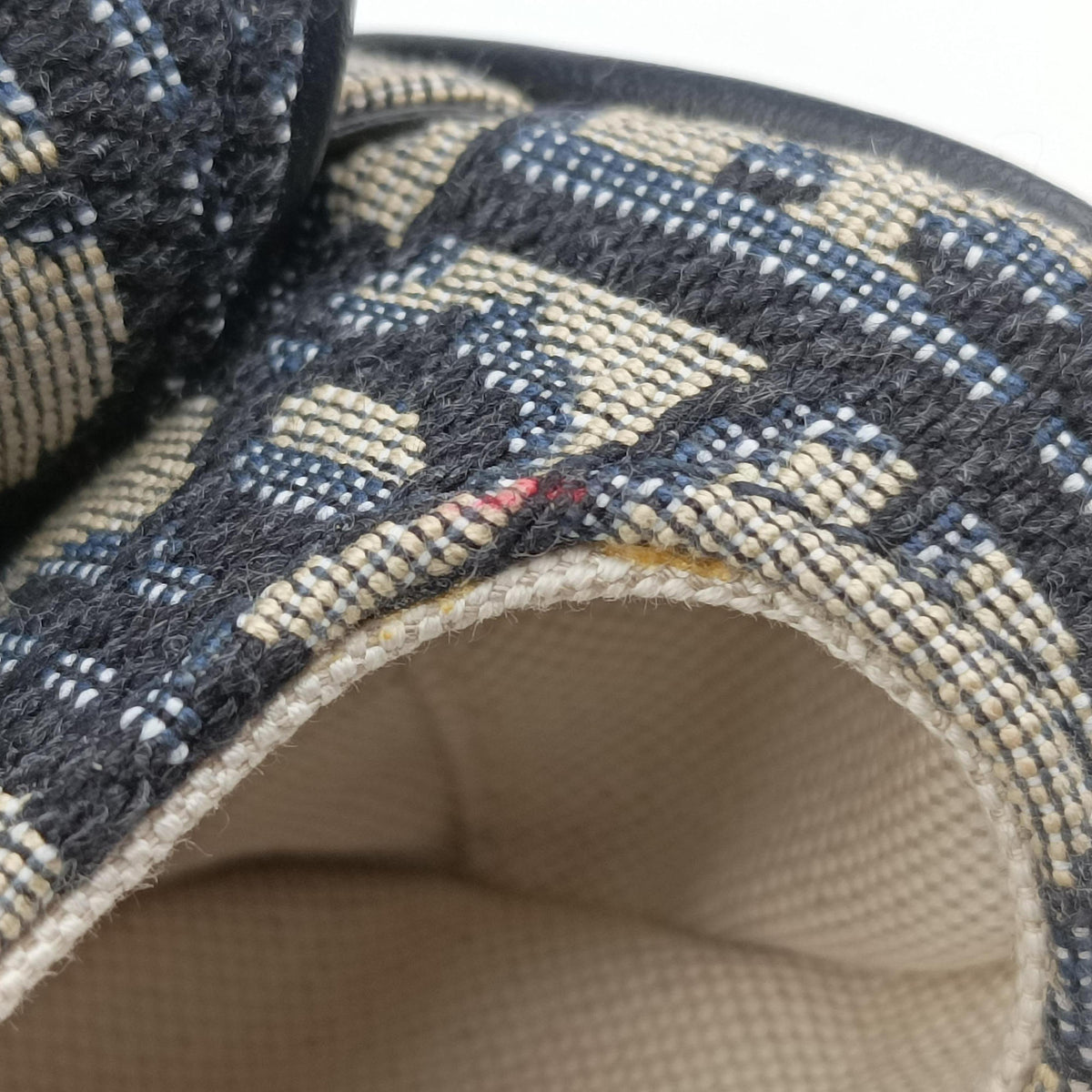 Saddle Navy Jacquard × Leather 28-MA-1220 IC Chipサドル ネイビー ジャガード×レザー 28-MA-1220 ICチップ