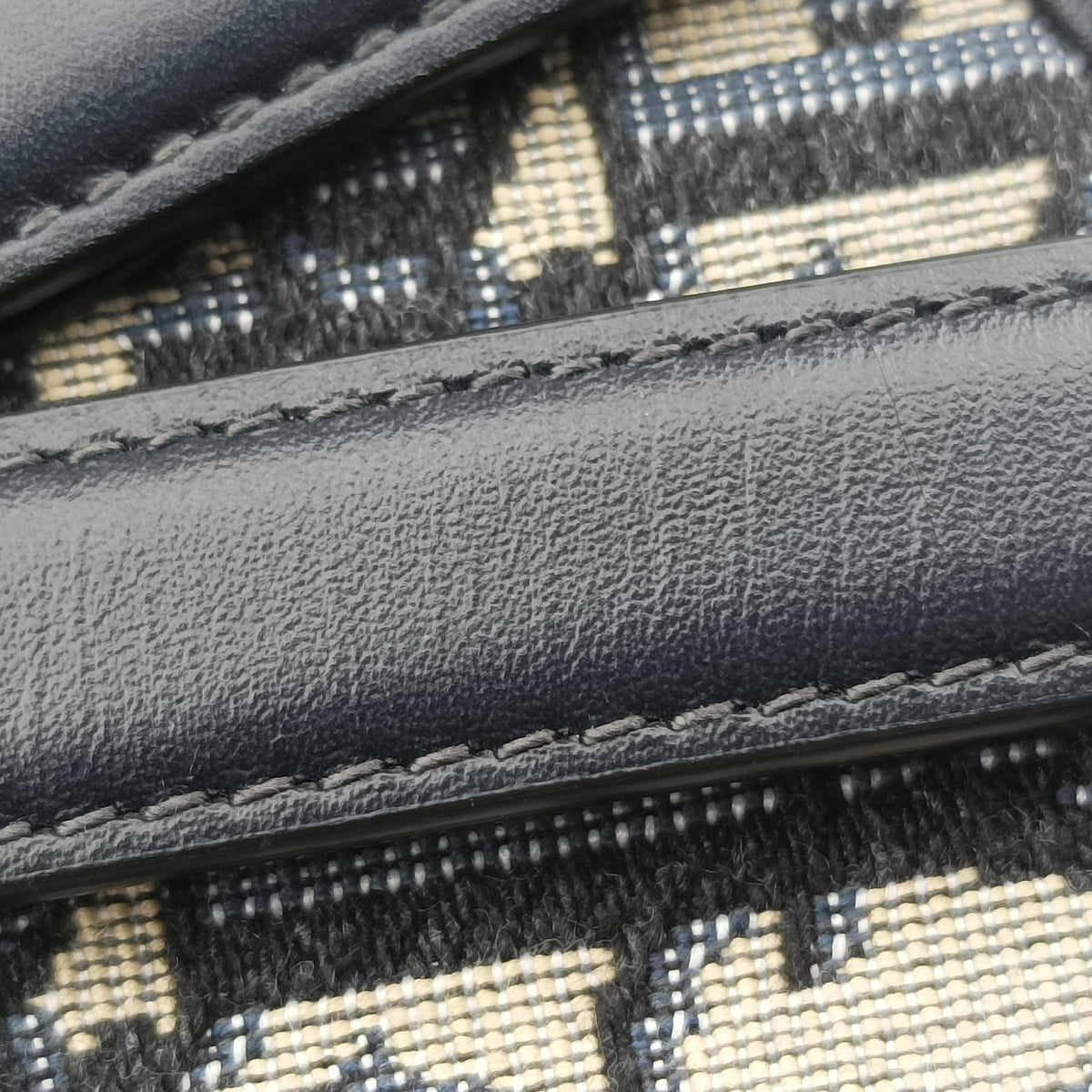 Saddle Navy Jacquard × Leather 28-MA-1220 IC Chipサドル ネイビー ジャガード×レザー 28-MA-1220 ICチップ