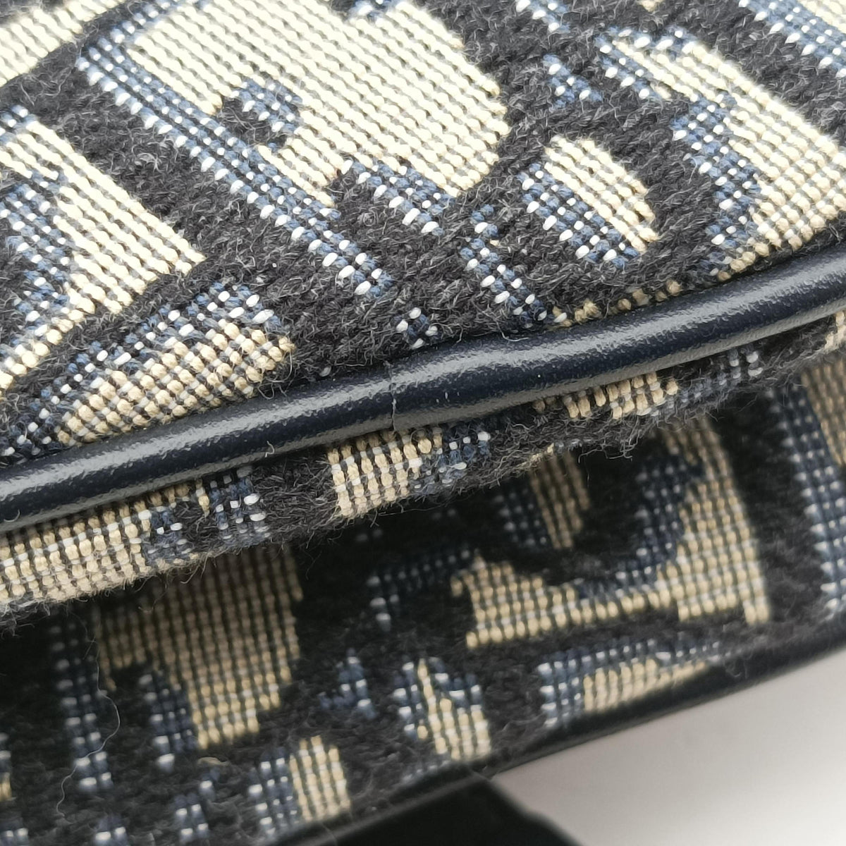 Saddle Navy Jacquard × Leather 28-MA-1220 IC Chipサドル ネイビー ジャガード×レザー 28-MA-1220 ICチップ