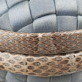 Knot Intrecciato Blue Satin×Python IC Chipノット イントレチャート ブルー サテン×パイソン ICチップ
