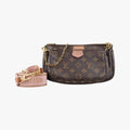 MULTI POCHETTE ACCESSOIRES MARRON×ROSE CLAIRE Monogram Canvas M44840 DR4149ミュルティポシェットアクセソワール マロン×ローズ クレール モノグラムキャンバス M44840 DR4149