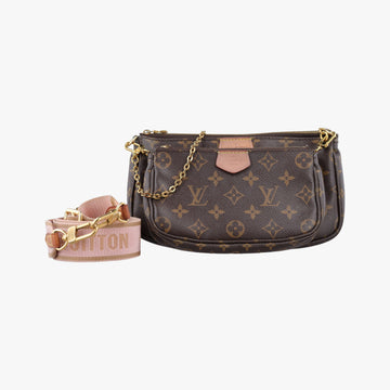 MULTI POCHETTE ACCESSOIRES MARRON×ROSE CLAIRE Monogram Canvas M44840 DR4149ミュルティポシェットアクセソワール マロン×ローズ クレール モノグラムキャンバス M44840 DR4149