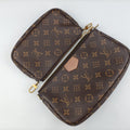 MULTI POCHETTE ACCESSOIRES MARRON×ROSE CLAIRE Monogram Canvas M44840 DR4149ミュルティポシェットアクセソワール マロン×ローズ クレール モノグラムキャンバス M44840 DR4149