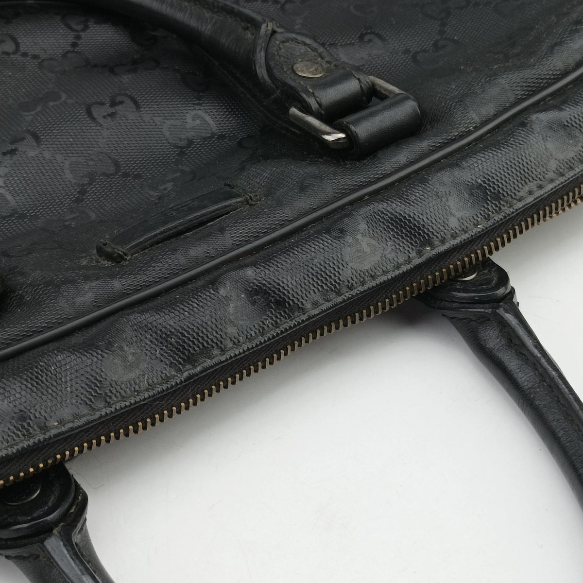 GG Imprime Briefcase Black PVC coated canvas 201480 B011081594GGインプリメ ブリーフケース ブラック PVCコーティングキャンバス 201480 B011081594
