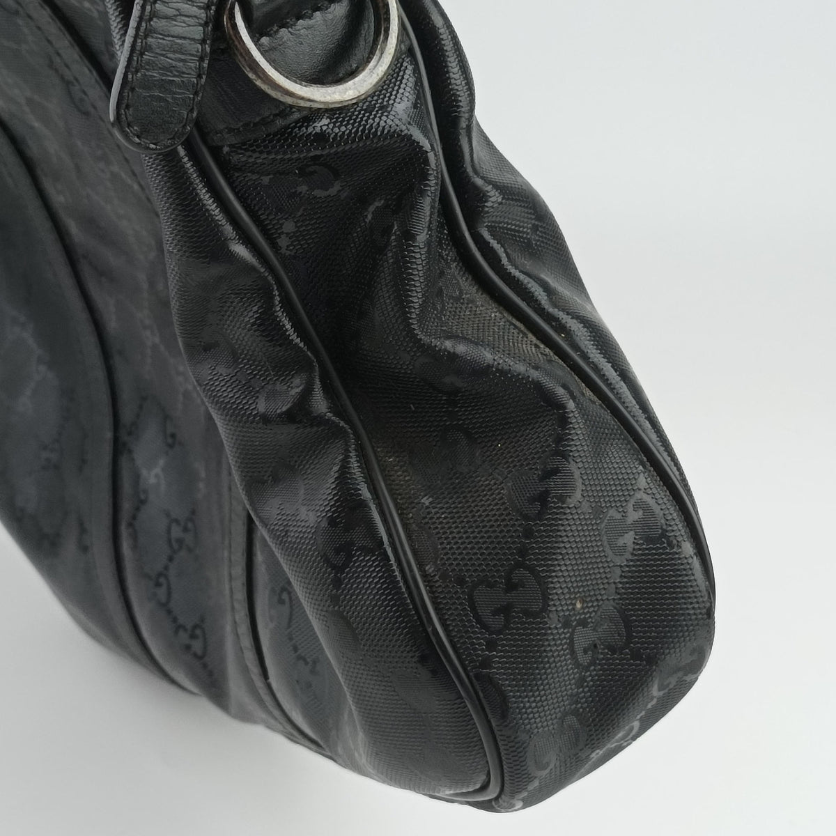 GG Imprime Briefcase Black PVC coated canvas 201480 B011081594GGインプリメ ブリーフケース ブラック PVCコーティングキャンバス 201480 B011081594