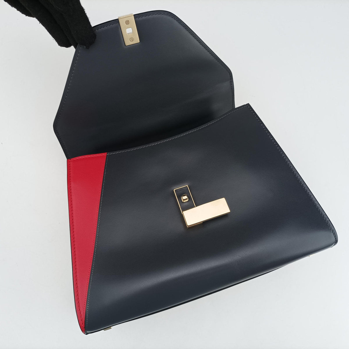 Iside Grey x Red Calf Leather N 455173イジィデ グレー x レッド カーフスキン N 455173