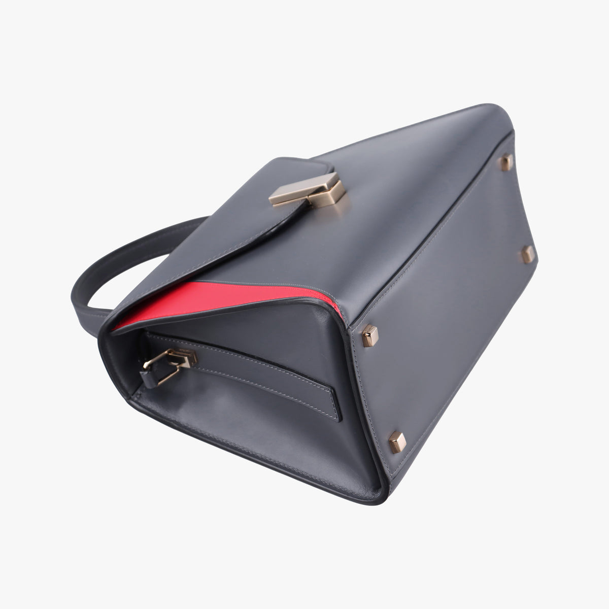 Iside Grey x Red Calf Leather N 455173イジィデ グレー x レッド カーフスキン N 455173