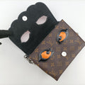 Pochette Kabuki Mask Red × Brown Monogram Canvas × Epi Leather M43527 DU3177 IC Chipポシェット カブキ マスク カブキマスクプリント / レッド × ブラウン モノグラムキャンバス × エピレザー M43527 DU3177 ICチップ