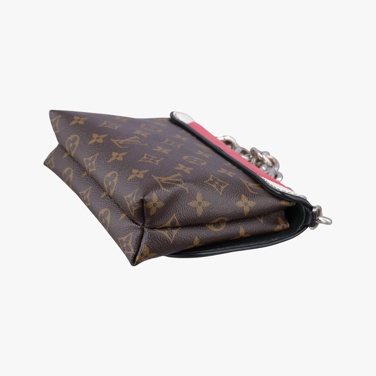 Pochette Kabuki Mask Red × Brown Monogram Canvas × Epi Leather M43527 DU3177 IC Chipポシェット カブキ マスク カブキマスクプリント / レッド × ブラウン モノグラムキャンバス × エピレザー M43527 DU3177 ICチップ