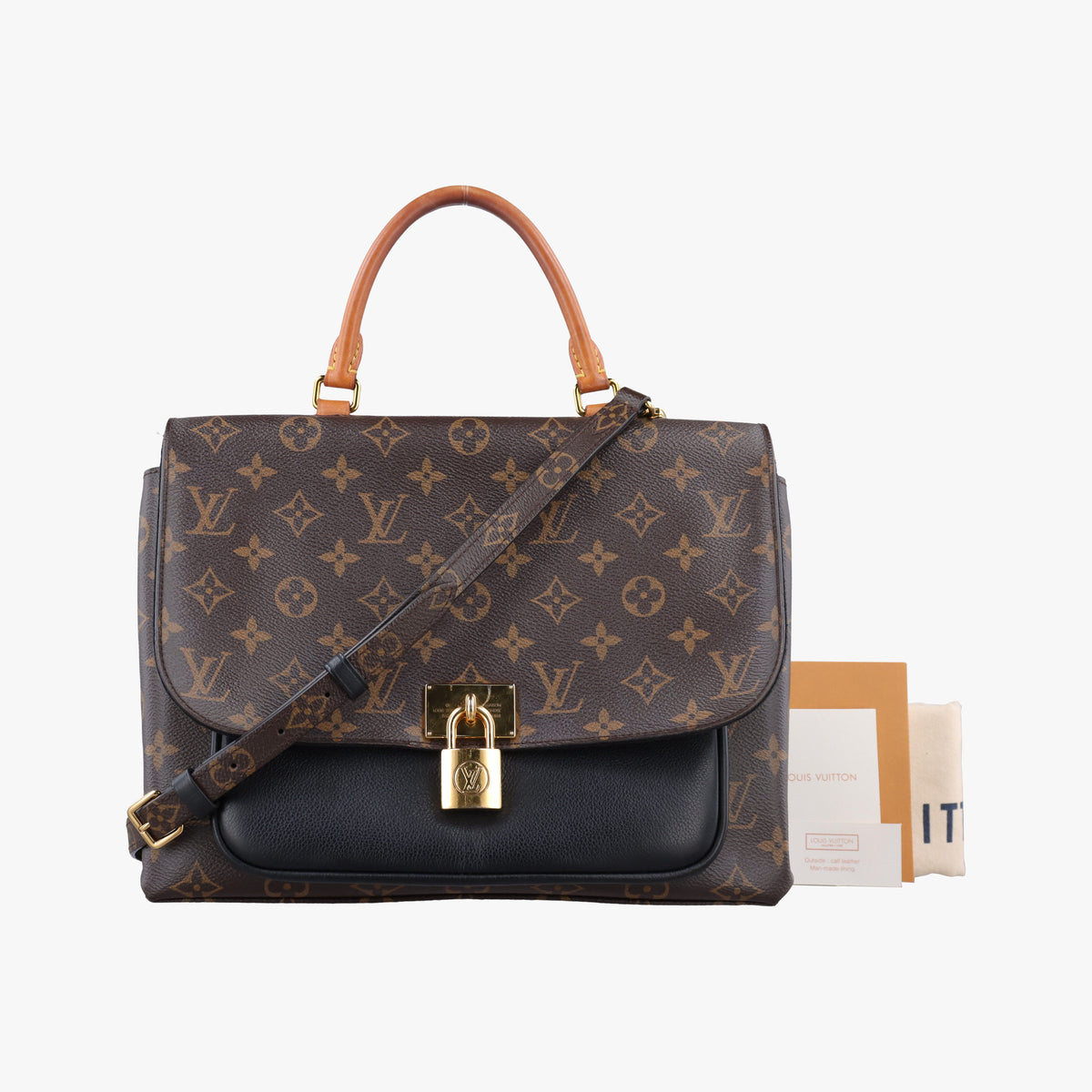 MARIGNAN brown×black Monogram Canvas×calf leather M44259 AR2168マリニャン モノグラム/ブラウン×ブラック モノグラムキャンバス×カーフレザー M44259 AR2168