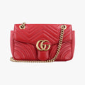 GG Marmont Red Leather 443497 B022040149GGマーモント レッド レザー 443497 B022040149